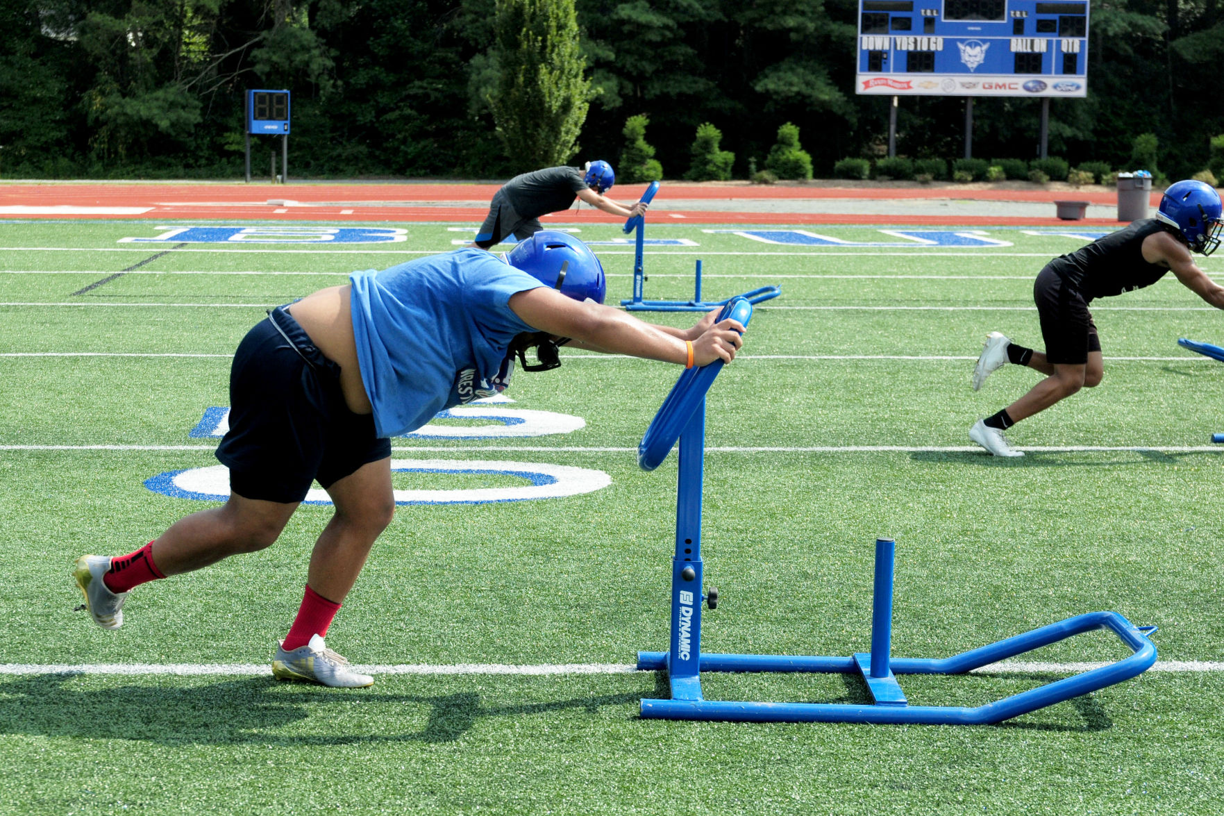 Mooresville football practice